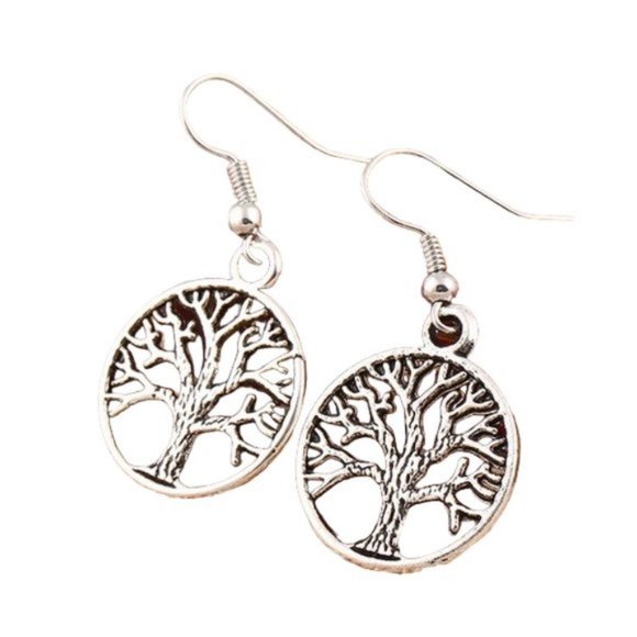 Jewelry - **NEW!! WILD WINDING TREE Antique Silver Forest Plants Nature TREE OF LIFE